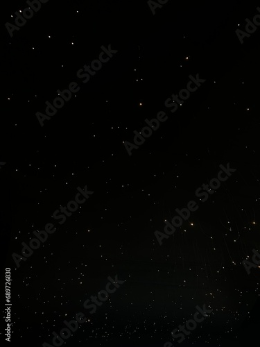A shiny star at night