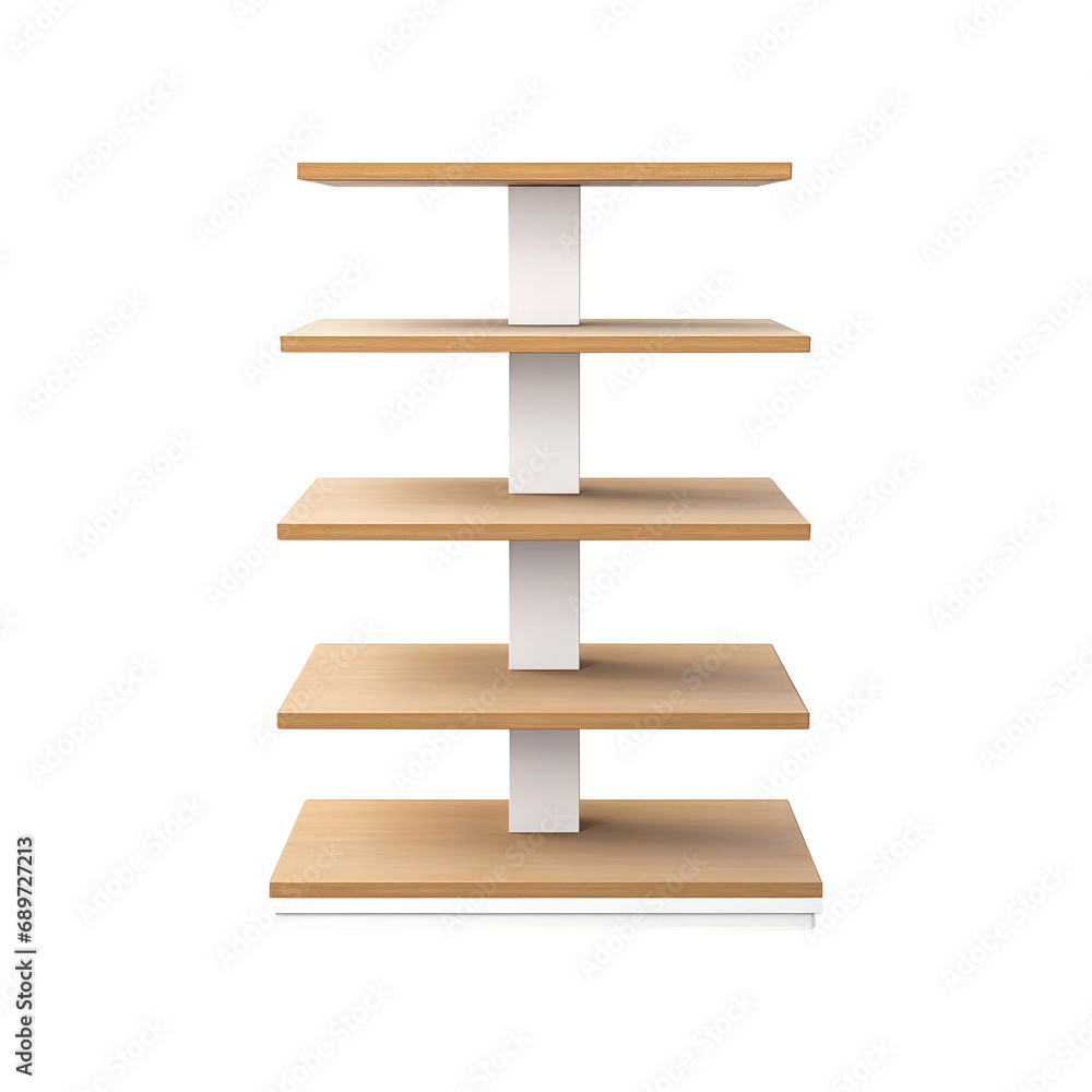 Display stand with shelves isolated on transparent background Remove png, Clipping Path, pen tool Display stand with shelves isolated on transparent background Remove png, Clipping Path, pen tool