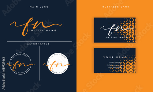 feminine signature fn logo initial