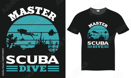 Scuba T-shirt design template