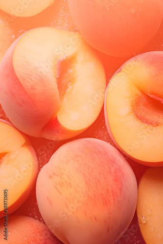 Peach Fuzz color of 2024 background