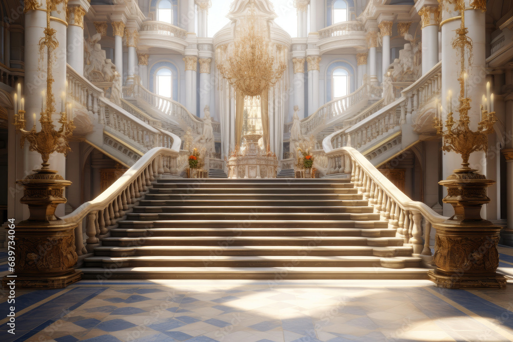 Enchanting Hallways: Castle-Like Architectural Elegance