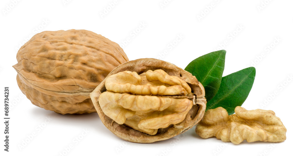 Walnuts isolated on white background Walnuts isolated on white background