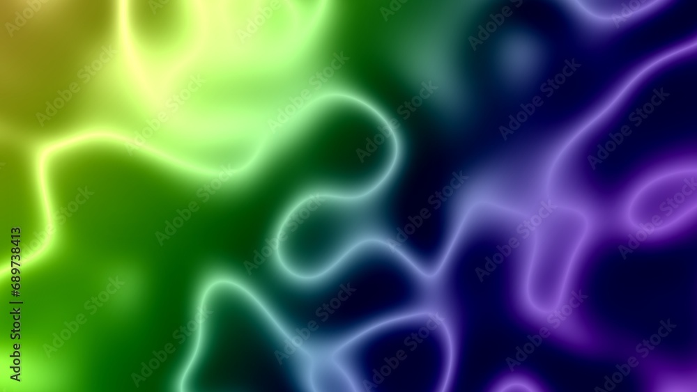 Abstract fluid 3d render Amoeba Biology neon in motion dark background. Gradient design element for banners, backgrounds, wallpapers and covers. Abstract fluid 3d render Amoeba Biology neon in motion dark background. Gradient design element for banners, backgrounds, wallpapers and covers.