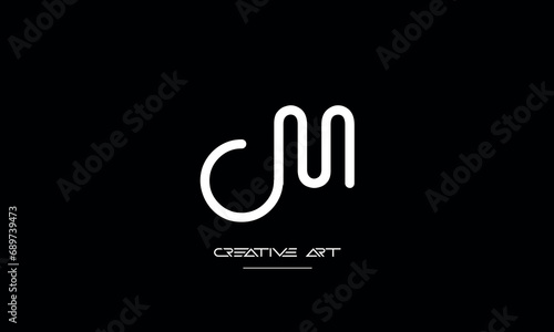 CM, MC, C, M abstract letters logo monogram photo