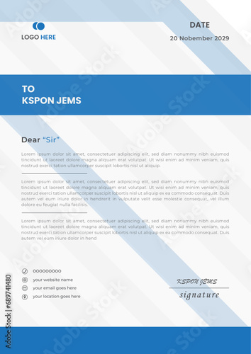 Modern Letterhead Design