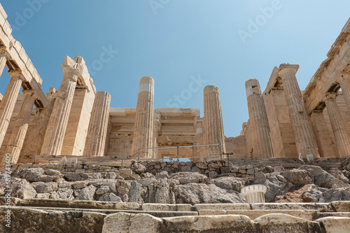 Main entrance to the acropolis of athens