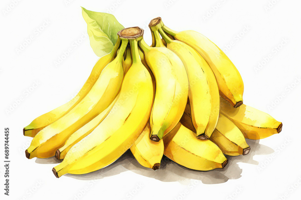 Tropical ripe background sweet fruit fresh organic vegetarian bananas yellow snack juicy healthy food
