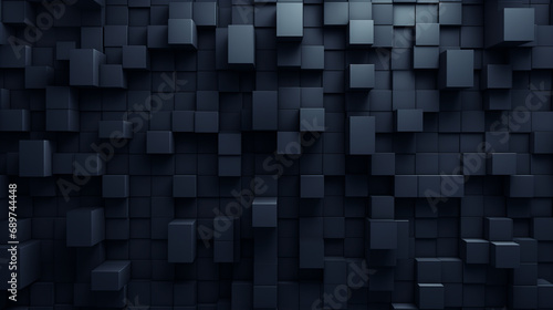 Monochromer Hintergrund aus geometrischen Formen, schwarz