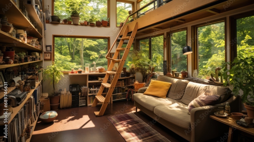 A small house Creative interior design in a compact and sustainable home A small house Creative interior design in a compact and sustainable home
