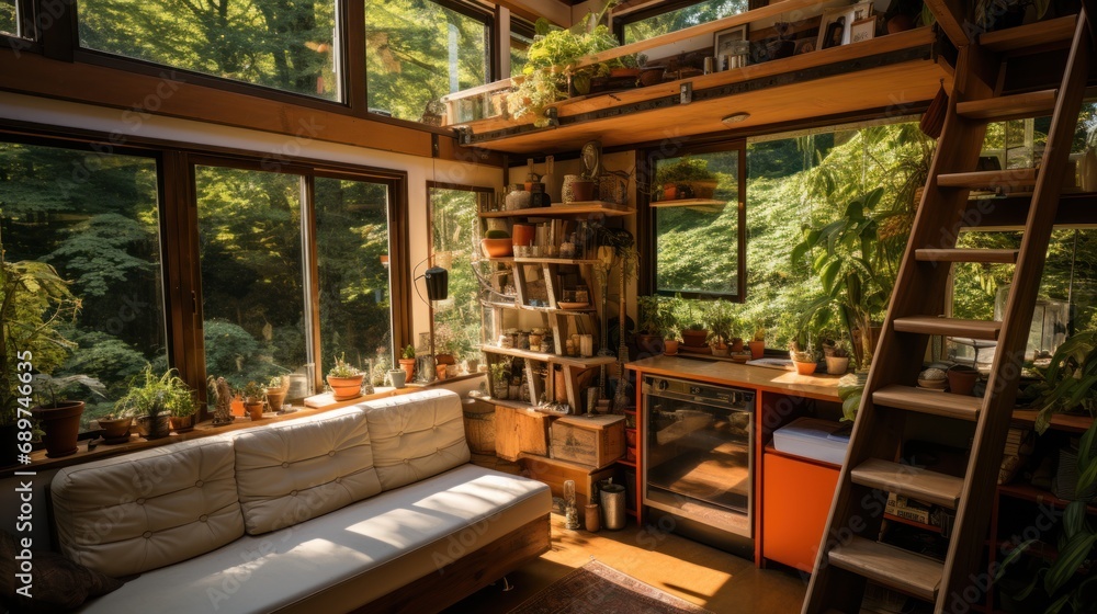 A small house Creative interior design in a compact and sustainable home A small house Creative interior design in a compact and sustainable home