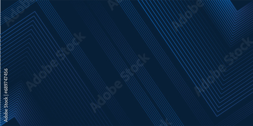 Dark blue background. Modern line stripes curve abstract presentation background. Luxury paper cut background. Abstract decoration, golden pattern, halftone gradients, 3d Vector illustration.