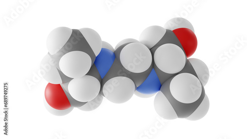 ethambutol molecule  antituberculosis agents  molecular structure  isolated 3d model van der Waals