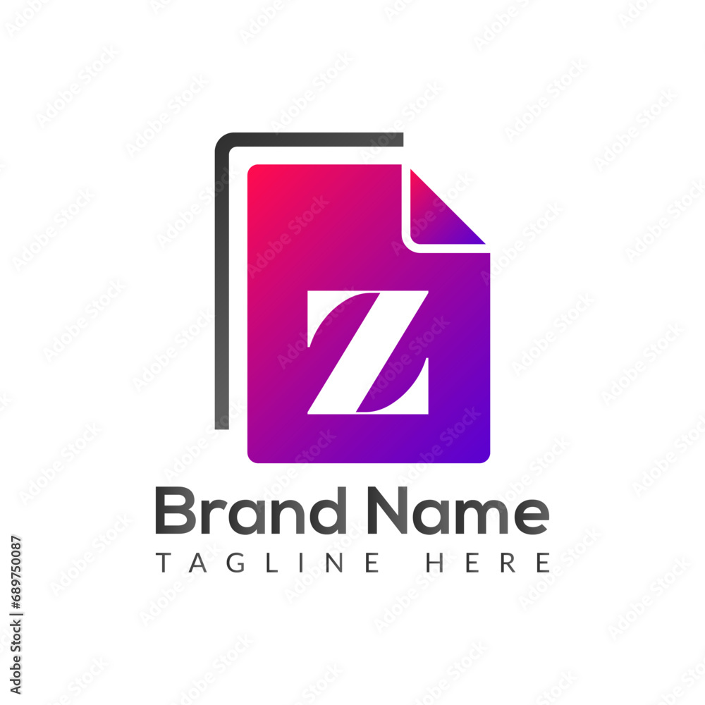 Abstract Z letter modern initial lettermarks logo design Abstract Z letter modern initial lettermarks logo design