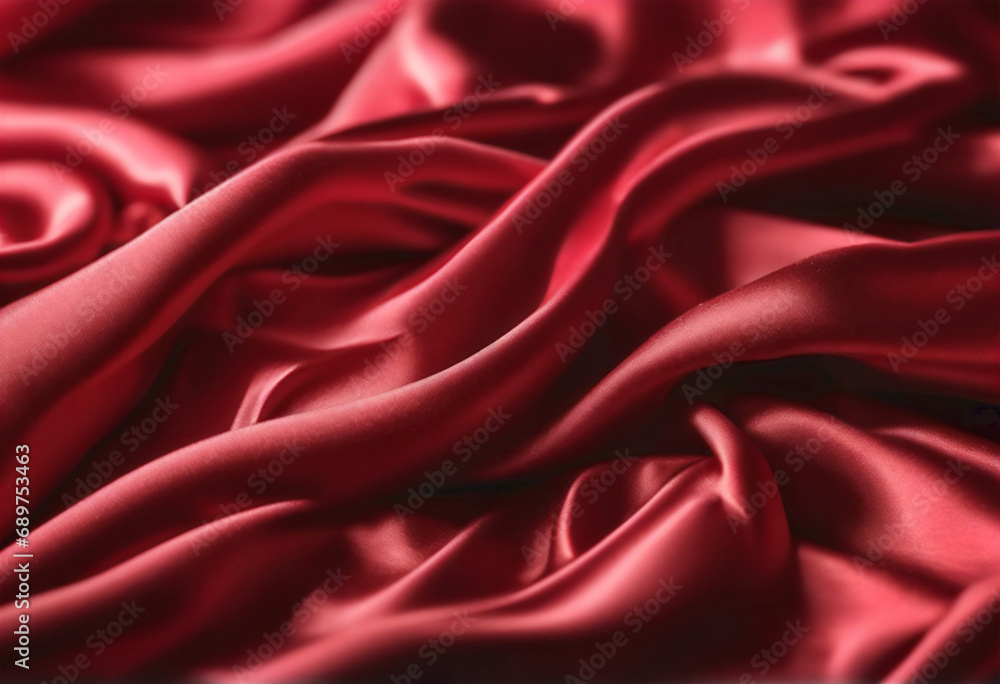 Tocco di Rosso- Tessuto di Raso Rosso Tocco di Rosso- Tessuto di Raso Rosso