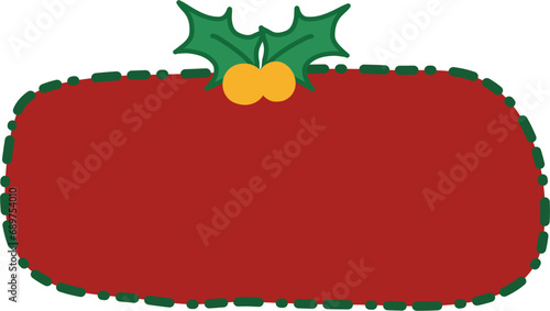 Christmas message box with ribbon svg
