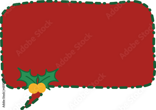 Christmas message box with ribbon svg