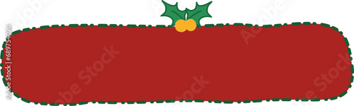 Christmas message box with ribbon svg