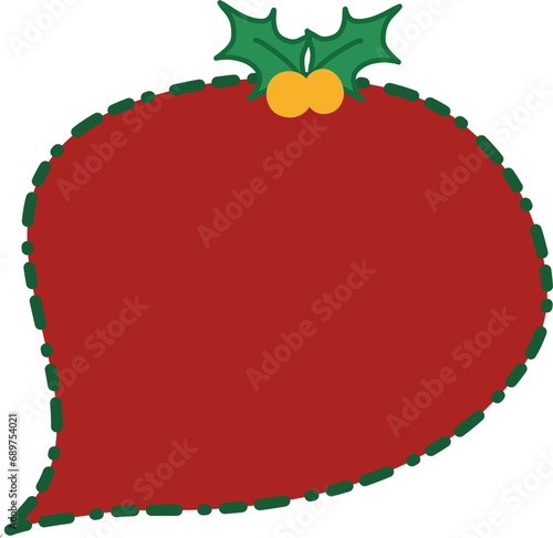 Christmas message box with ribbon svg