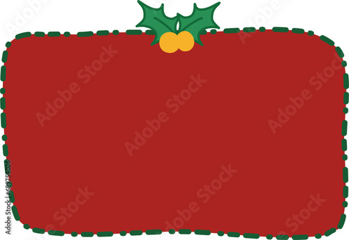 Christmas message box with ribbon svg