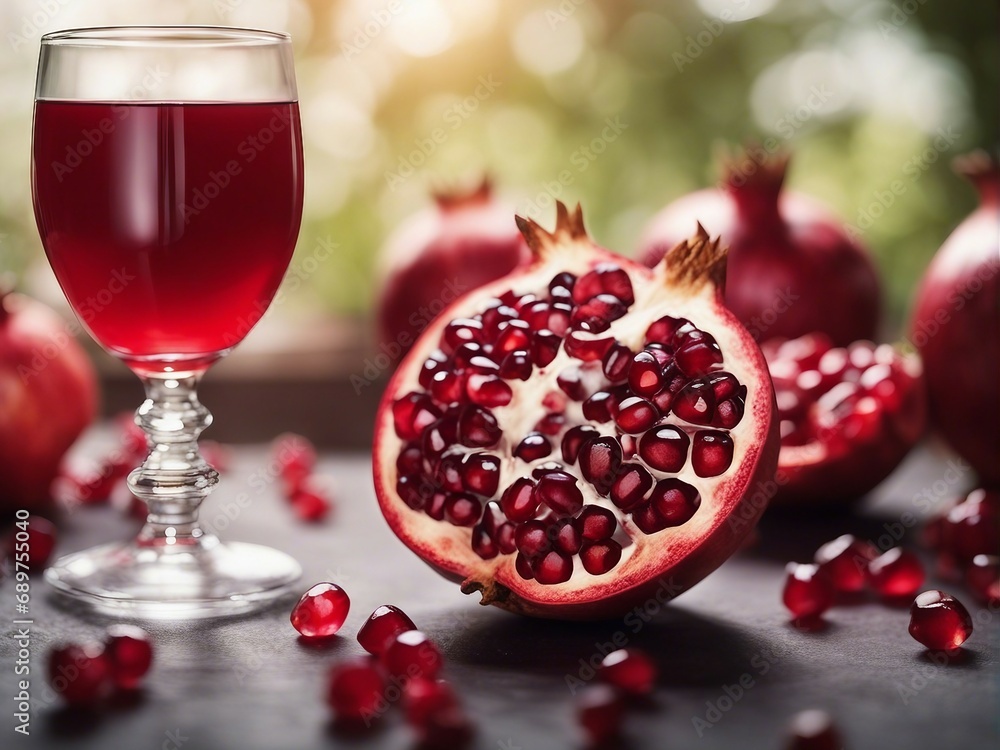 organic pomegranate and pomegranate juice in glass, decorative dark stone background
organic pomegranate and pomegranate juice in glass, decorative dark stone background