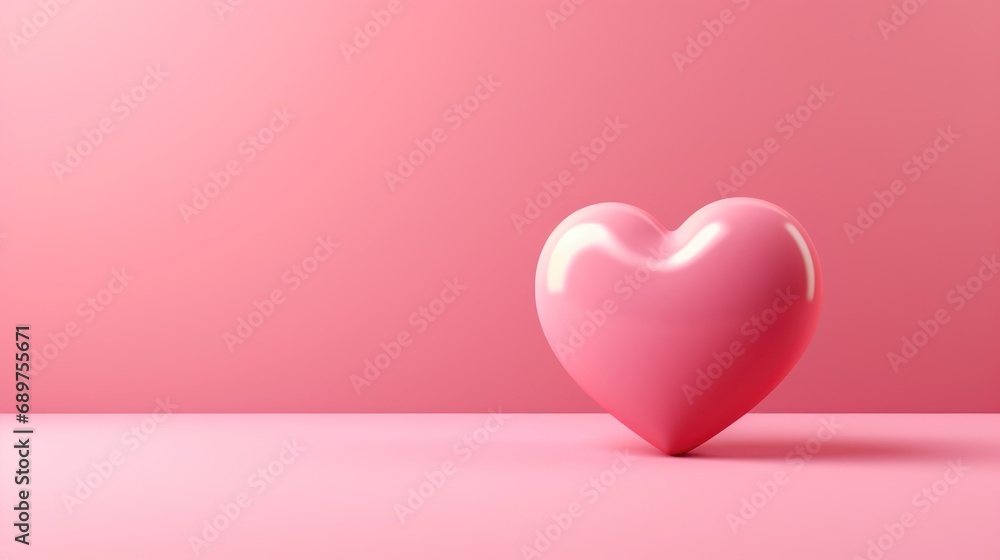 minimal heart valentine background pink heart background
