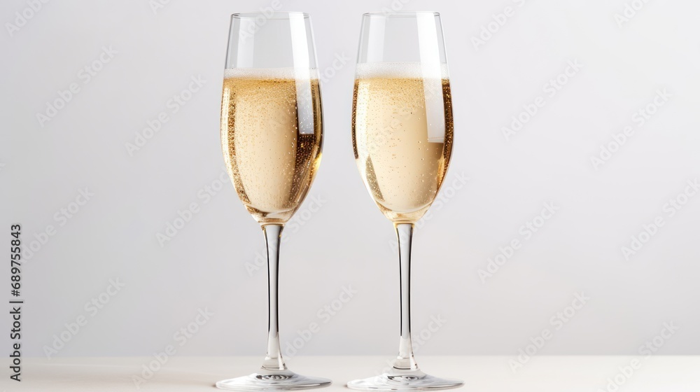 wine glasses at New Year's celebration party wine glasses at New Year's celebration party