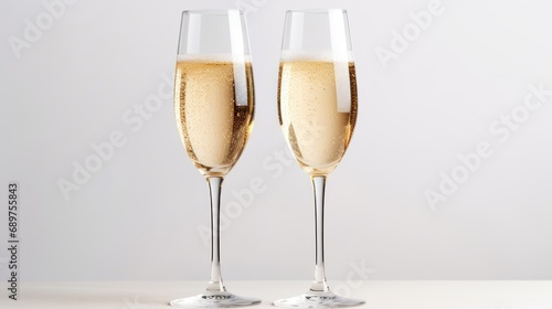 wine glasses at New Year's celebration party