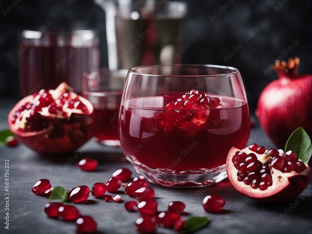 organic pomegranate and pomegranate juice in glass, decorative dark stone background
organic pomegranate and pomegranate juice in glass, decorative dark stone background