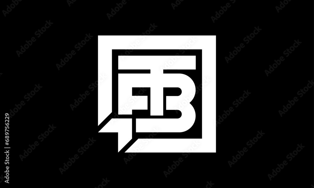 FTB Letter Logo ftb monogram logo black background Vector Illustration FTB Letter Logo ftb monogram logo black background Vector Illustration