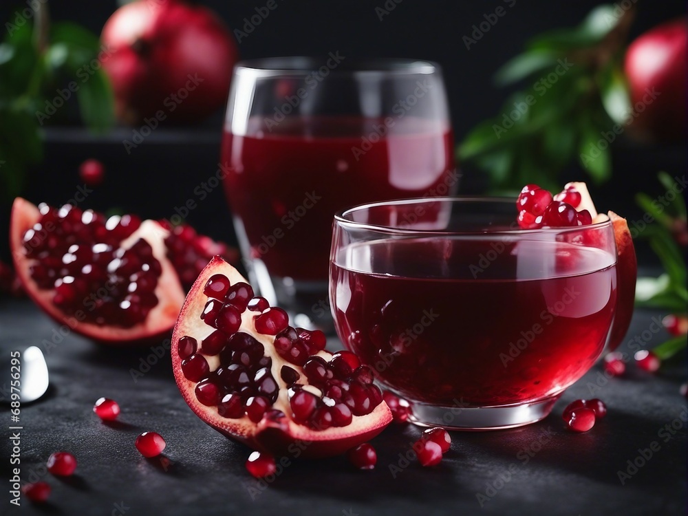 organic pomegranate and pomegranate juice in glass, decorative dark stone background
organic pomegranate and pomegranate juice in glass, decorative dark stone background