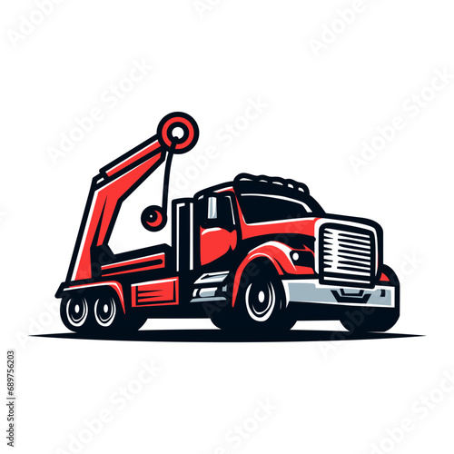 Cartoon tow truck