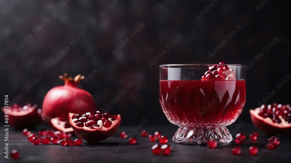 organic pomegranate and pomegranate juice in glass, decorative dark stone background
organic pomegranate and pomegranate juice in glass, decorative dark stone background