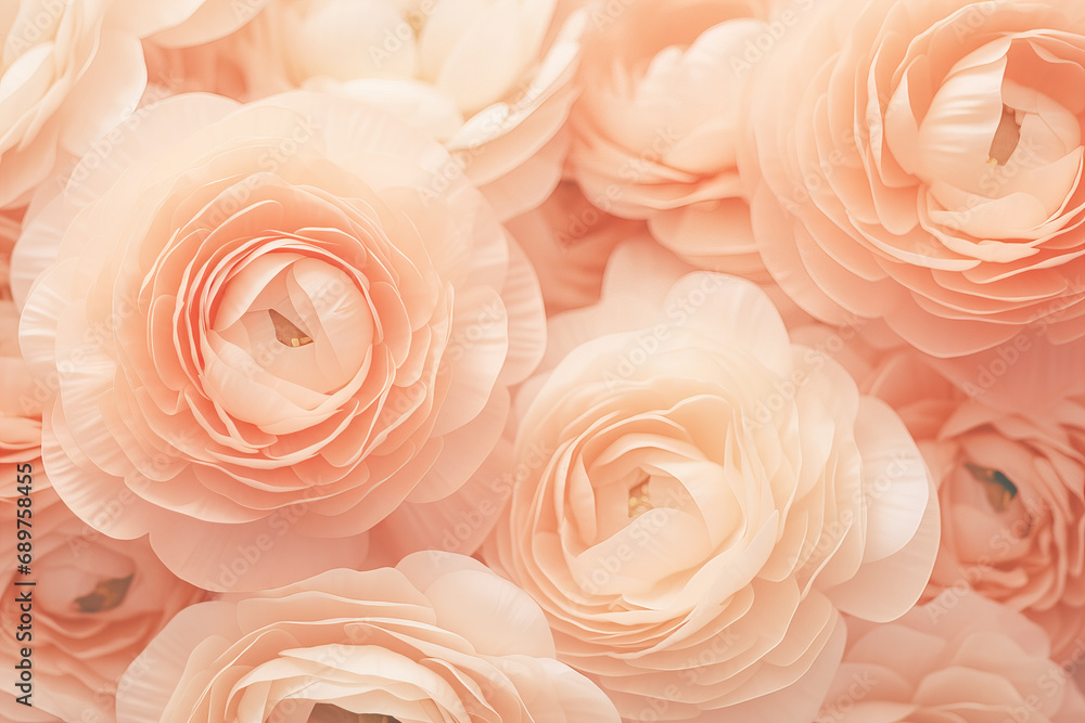 ranunculus background in color of the year 2024 peach fuzz ranunculus background in color of the year 2024 peach fuzz