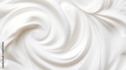 close up of white cream surface	