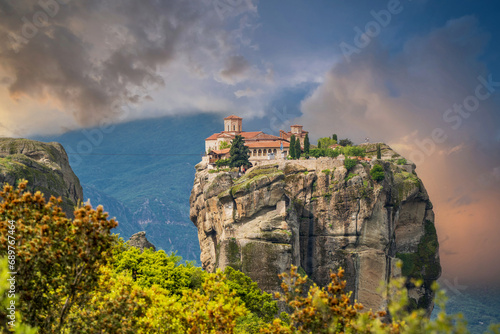 Meteora Monastery view in Greece photo