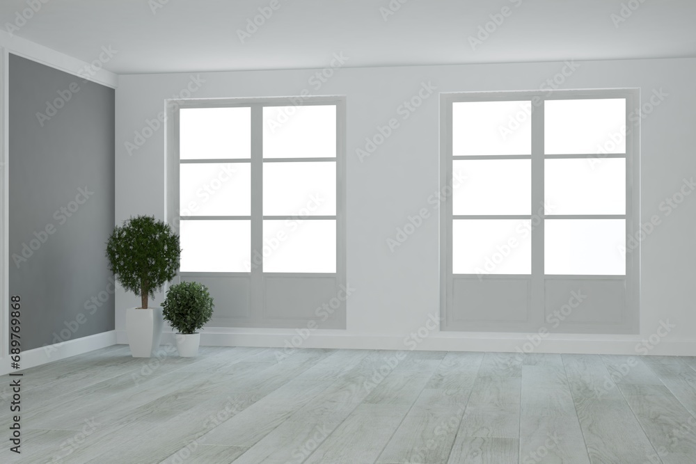 Obraz premium Modern interior design. 3D illustration