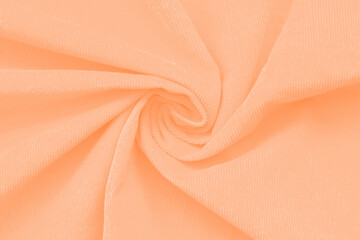 Wandcirkels Pantone 2024 Peach Fuzz Trendy perzikkleurige textuur 2024  © Алина Бузунова