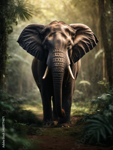 Elephant, animal, wildlife, mammal, safari, trunk, big, wild, nature, ivory, tusks, majestic creature, African safari, endangered species