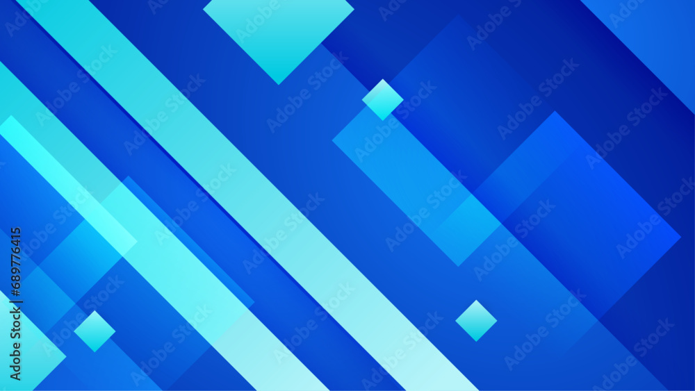 Blue minimal geometric shape abstract background. Abstract geometric dynamic shapes composition on the blue background Blue minimal geometric shape abstract background. Abstract geometric dynamic shapes composition on the blue background