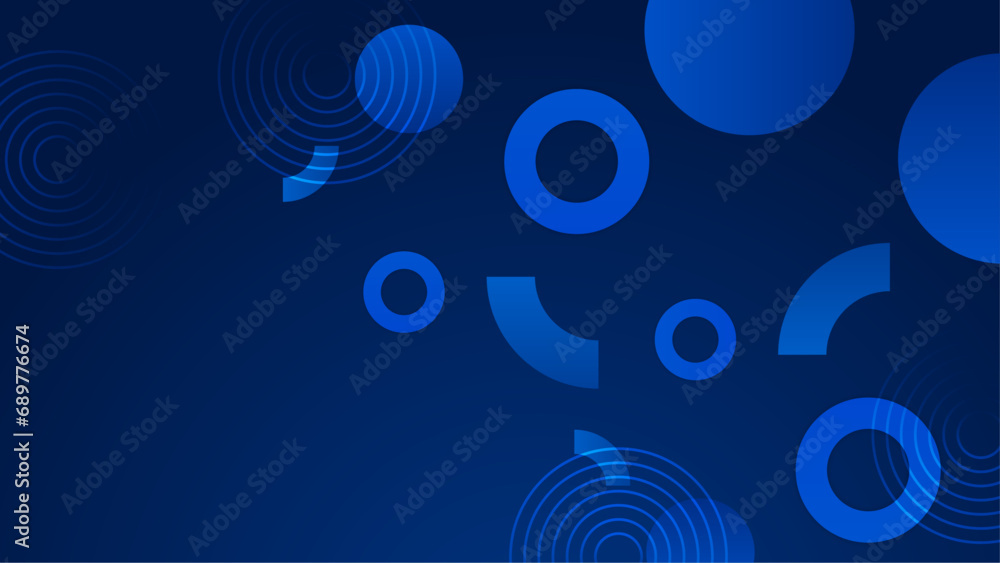 Blue vector minimalist simple abstract geometric background. Suit for business, corporate, banner, brochure, poster, cover and presentation background