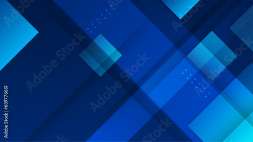 Blue vector abstract geometric shapes background. Suit for business  corporate  banner  brochure  poster  cover and presentation background