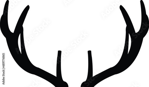 Deer antlers silhouette Instant Download. Deer antlers SVG, EPS, PNG, jpg, dxf Digital File Download photo