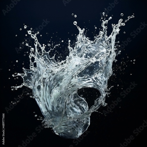 realistic water splash
