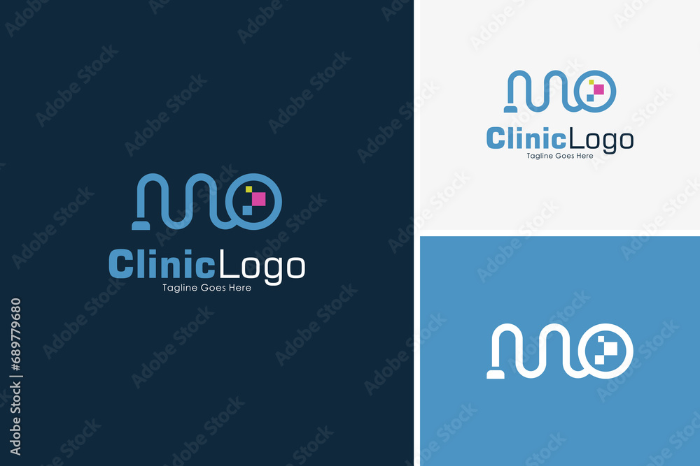 Creative pulse medical clinic icon logo design vector, Healthcare logo design template Creative pulse medical clinic icon logo design vector, Healthcare logo design template