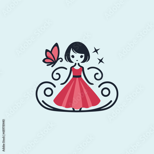 Baby Girl Kids Fashion Brand Little Princess Clothing Logo