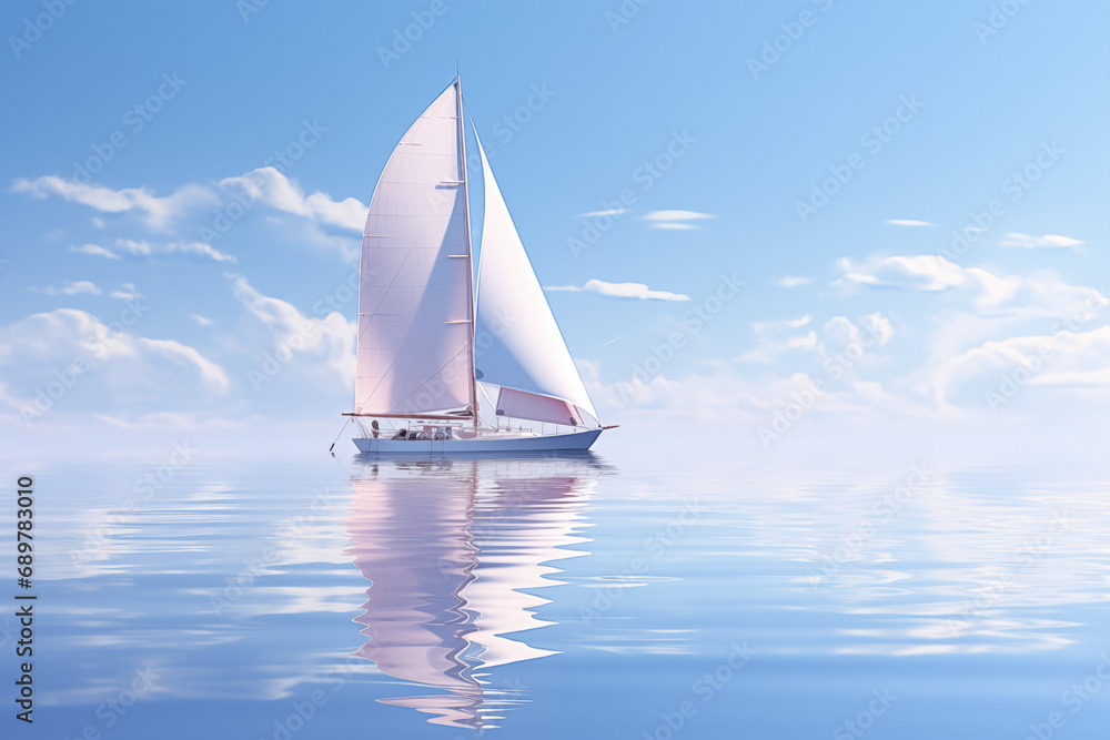 Fototapeta premium sailboat on the sea