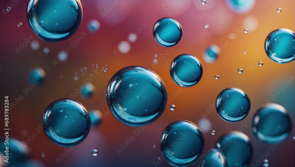 Abstract wallpaper colorful bubbles, AI generated Abstract wallpaper colorful bubbles, AI generated