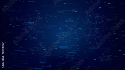 Wallpaper Mural 4K 3D Futuristic circle rotation connection abstract background technology metaverse concept. Internet big data of cloud computing, 5g connection data analysis background concept. cyberspace Torontodigital.ca