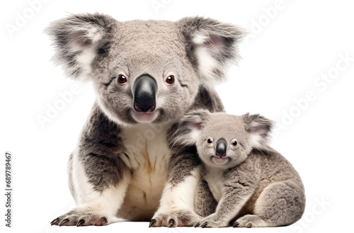 Koala with its cute cub, cut out © Yeti Studio